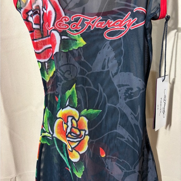 NWT Sexyy Red & Ed Hardy Collab Mesh Dress 🔥 - Picture 12 of 13
